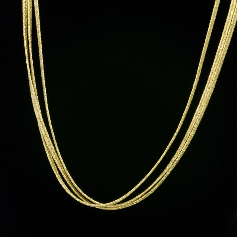 平編紐ラメ金G 3本コード(40cm) - 坂本これくしょん オンライン